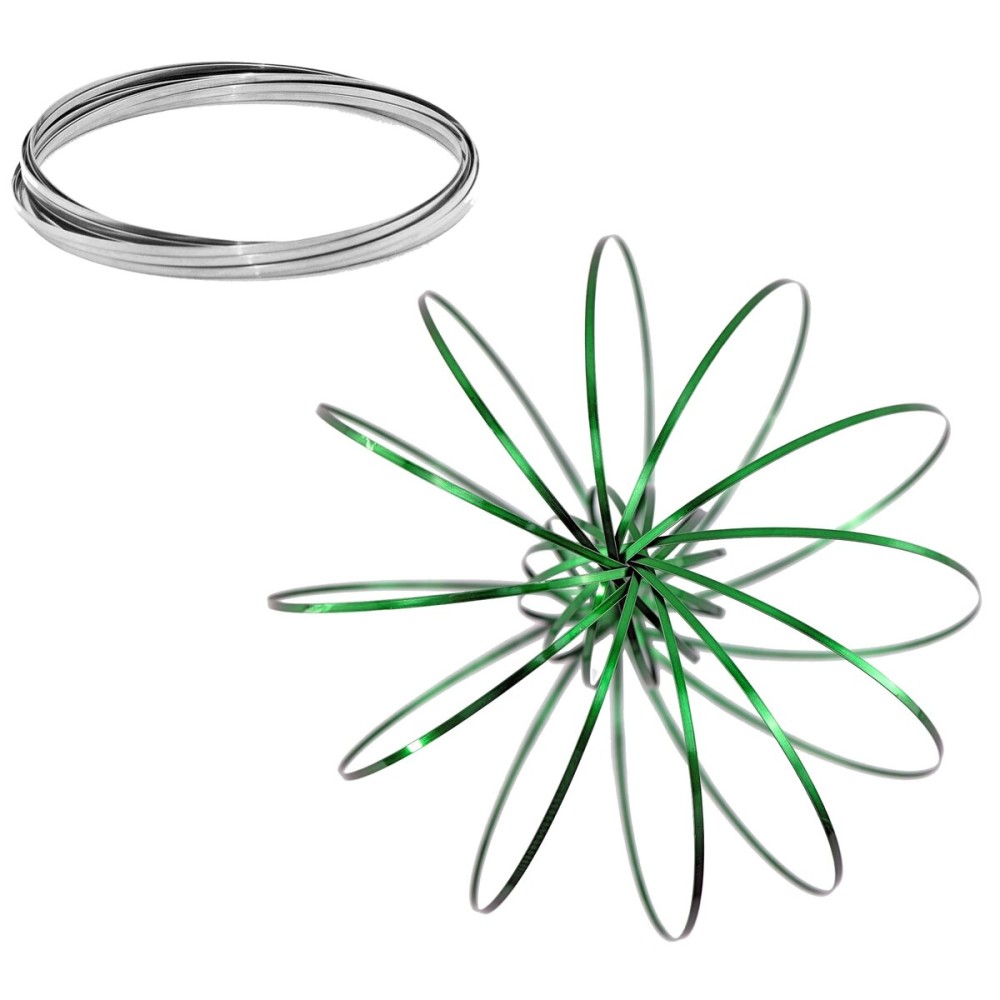 Iconikal 2-Pack Magical Stainless Steel Arm Flow Rings Magic Bracelets Arm Magic Kinetic Spring