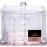 GROOVI BEAUTY | Frenchy | Store and organize makeup products, beauty tools, & desk supplies! Multi-tasking unit featuring 4 compartments with a removable lid to keep accessories neat and dust-free