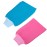 LISSOMPLUME 2 PACK Exfoliating Body Scrub Bath Towel Mitt | Large Shower Gloves Mitten | Remove Dead Skin | Double Sided Available | Men Women | Rose Red & Blue