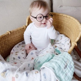 aden + anais Dream Blanket-Muslin Baby Blankets for Girls & Boys-Ideal Lightweight Newborn Nursery & Crib Blanket-Unisex Toddler & Infant Bedding-Shower & Registry Gift, Hogwarts Essentials