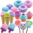 GIFTEXPRESS 17 PCS Pretend Play Food Dessert Set, Sweet Treats Assortment, Donuts, Cupcakes, Ice Cream, Candy Bars, Assorted Dessert Toys for Kids, Valentine Toy Set