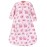 Hudson Baby Unisex Baby Premium Quilted Long Sleeve Sleeping Bag and Wearable Blanket, Pink Navy Floral, 12-18 Months