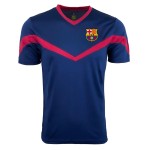 Icon Sports Youth Barcelona Training Jersey, Licensed Barcelona Soccer Shirt for Boys (YS) Blue