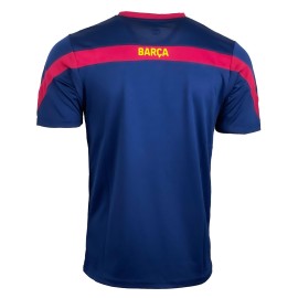 Icon Sports Youth Barcelona Training Jersey, Licensed Barcelona Soccer Shirt for Boys (YS) Blue