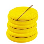 TOFL Softball and Baseball Mitt Lace Kit | 6 Leather Laces with Lacing Needle for Catchers Glove | Yellow