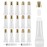 AMORIX 50PCS Lip Gloss Containers 10ml Gold Lip Gloss Tubes Empty Lip Balm Tubes Squeeze Tubes Lipgloss Supplies Lip Gloss Kit for Lip Gloss Base + 2 x 20ml Syringes & Labels