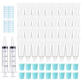 AMORIX 50PCS 10ml Lip Gloss Tubes Clear Empty Lip ..