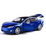 gidoyi Toy Car Model S Alloy Model Cars Pull Back Vehicles 1/32 Scale Car Toys for Toddlers Kids (Blue)
