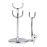 Shaving Stand for Razor and Brush, Stainless Steel Holder Compatible With Long and Short Handle Safety, Straight, and Barber Razors