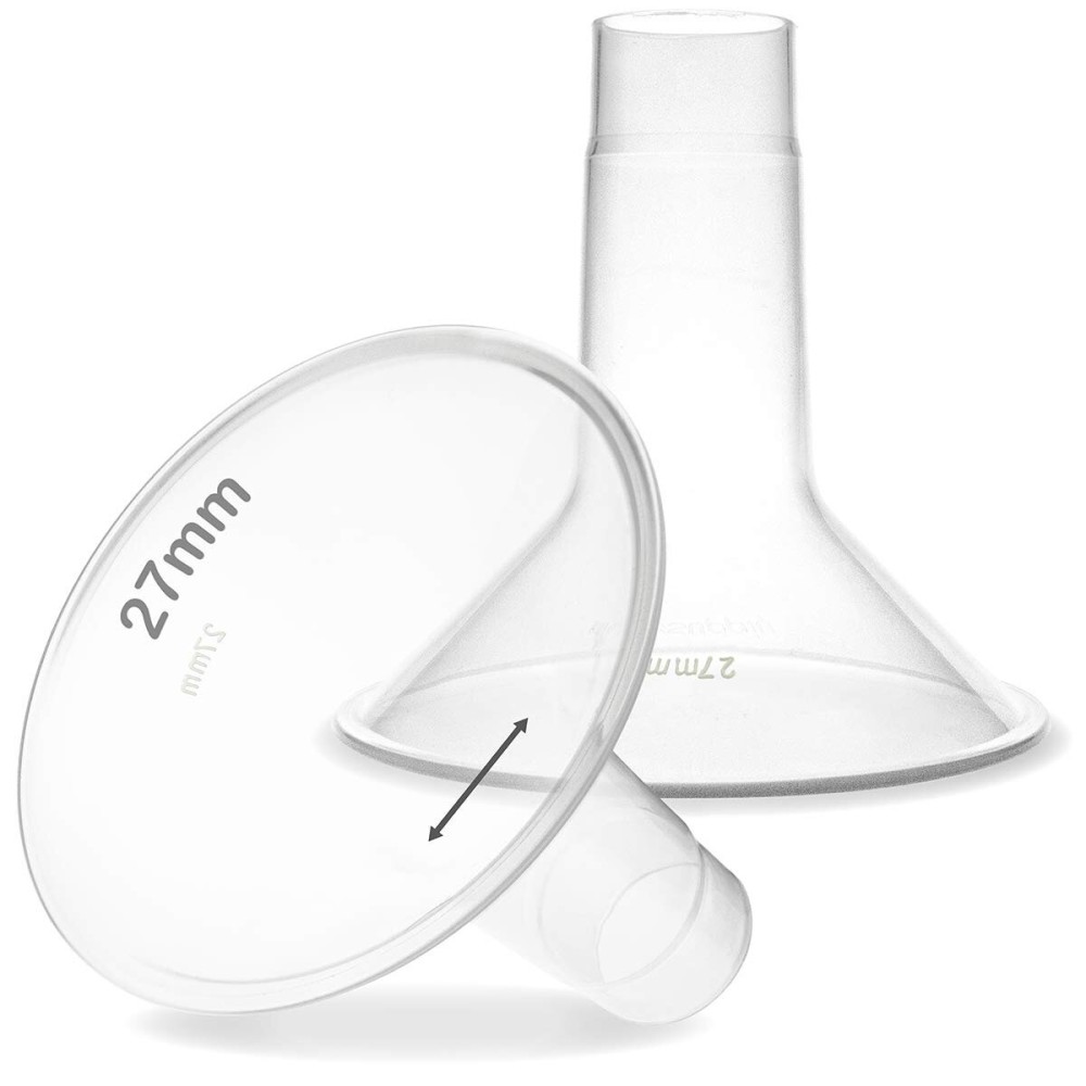 Nenesupply 27mm Flange Compatible with Medela Breast Pump Parts Replace 27mm Medela Flange Accessories Compatible with Pump in Style Parts Symphony Swing Harmony Work with Personalfit Flex