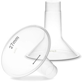 Nenesupply 27mm Flange Compatible with Medela Breast Pump Parts Replace 27mm Medela Flange Accessories Compatible with Pump in Style Parts Symphony Swing Harmony Work with Personalfit Flex