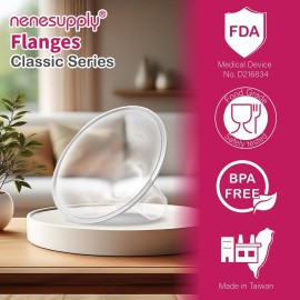 Nenesupply 27mm Flange Compatible with Medela Breast Pump Parts Replace 27mm Medela Flange Accessories Compatible with Pump in Style Parts Symphony Swing Harmony Work with Personalfit Flex