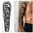 Full Arm Temporary Tattoos 8 Sheets and Half Arm Shoulder Waterproof Tattoos 8 Sheets, Extra Large Tattoo Stickers for Men and Women (22.83X7.1)