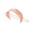 Creative Alloy Leaf Hair Cuff Hair Stick Hairpin Hair Accessories Minimalist Hair Clip Hair Barrette Feather Bun Holder Vintage Bun Cage for Women Lady (Rose gold)