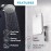 HONEYBULL Small 4x6in Wall Mount Home Mirror - Fogless Shower Shaving, Anti Fog, Razor Holder, Bathroom Accessories, Plastic, White, Travel