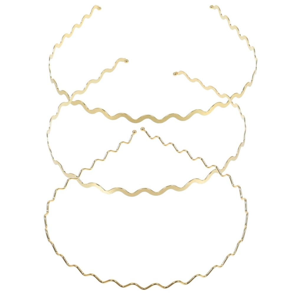 Metal Headbands for Women, Thin Wavy Headband, Gold Wavy Headband Thin Gold Headbands for Women
