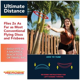 Aerobie Sprint Ring Outdoor Flying Disc, 10 Inches, Orange