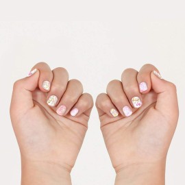 Nail Wraps for Kids, Non-Toxic Premium Nail Stickers for Kids, Self-Adhesive, Long-Lasting Nail Art for Girls, Includes Bonus Nail File, 2-Pack/60 Count (7+ yo, Glitter Pack)