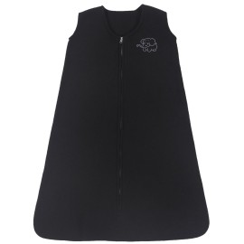 Belsden Micro-Fleece Baby Wearable Blanket 12-18M, Ultra Soft Cozy Safe Baby Sleep Bag and Sack Tog 1, Fit Infants Baby Boys Girls, Black, Large