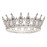 FORSEVEN Queen Crown Rhinestone Wedding Crowns and Tiaras for Women Costume Party Hair Accessories Princess Birthday Crown Crystal Bridal Crown (Silver+White)