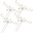 Syhood 4 Pieces Pearl Crystal Bridal Hair Pins Rhinestone Flower Wedding Hair Pins Prom Accessory for Women Wedding Hairstylessilver