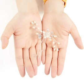 Syhood 4 Pieces Pearl Crystal Bridal Hair Pins Rhinestone Flower Wedding Hair Pins Prom Accessory for Women Wedding Hairstylessilver Syhood 4 Pieces Pearl Crystal Bridal Hair Pins Rhinestone Flower Wedding Hair Pins Prom Accessory for Women Wedding Hairstylessilver