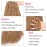 Leeven 18 Inch Long Passion Twist Crochet Hair 7 Pcs Synthetic Water Wave Crochet Braids Hair For Butterfly Locs 126 Roots Crochet Passion Twist Braiding Hair for Women