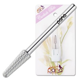 USA PANA Professional 3/32 Shank Size - Cone Shape Carbide Bit - Nail Drill Bit for Manicure Pedicure Tools Dremel Machine - Gold, Silver (Fine, Silver)