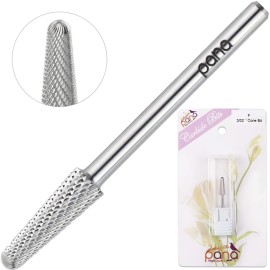 USA PANA Professional 3/32 Shank Size - Cone Shape Carbide Bit - Nail Drill Bit for Manicure Pedicure Tools Dremel Machine - Gold, Silver (Fine, Silver) USA PANA Professional 3/32 Shank Size - Cone Shape Carbide Bit - Nail Drill Bit for Manicure Pedicure Tools Dremel Machine - Gold, Silver (Fine, Silver)