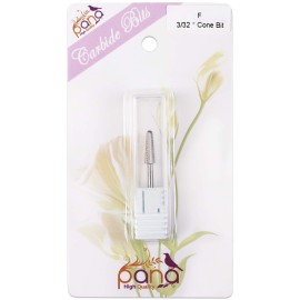 USA PANA Professional 3/32 Shank Size - Cone Shape Carbide Bit - Nail Drill Bit for Manicure Pedicure Tools Dremel Machine - Gold, Silver (Fine, Silver) USA PANA Professional 3/32 Shank Size - Cone Shape Carbide Bit - Nail Drill Bit for Manicure Pedicure Tools Dremel Machine - Gold, Silver (Fine, Silver)