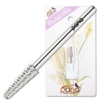 USA PANA Professional 3/32 Shank Size - Cone Shape Carbide Bit - Nail Drill Bit for Manicure Pedicure Tools Dremel Machine - Gold, Silver (Coarse, Silver)