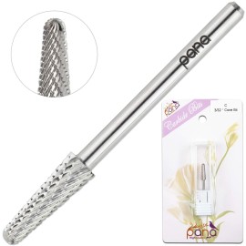 USA PANA Professional 3/32 Shank Size - Cone Shape Carbide Bit - Nail Drill Bit for Manicure Pedicure Tools Dremel Machine - Gold, Silver (Coarse, Silver) USA PANA Professional 3/32 Shank Size - Cone Shape Carbide Bit - Nail Drill Bit for Manicure Pedicure Tools Dremel Machine - Gold, Silver (Coarse, Silver)