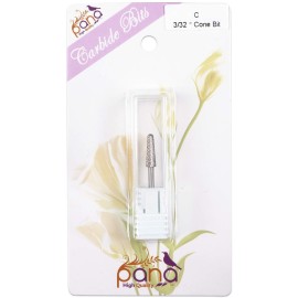 USA PANA Professional 3/32 Shank Size - Cone Shape Carbide Bit - Nail Drill Bit for Manicure Pedicure Tools Dremel Machine - Gold, Silver (Coarse, Silver) USA PANA Professional 3/32 Shank Size - Cone Shape Carbide Bit - Nail Drill Bit for Manicure Pedicure Tools Dremel Machine - Gold, Silver (Coarse, Silver)