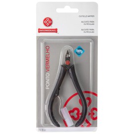 Mundial 171-PR Cuticle Nipper Stainless Steel tip with Ergonomic Black Handles