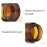 5Pcs 20G/20ML Refillable Round Amber Glass Cream Jars Empty Cosmetic Containers Sample Jars Bottle with Inner Liners and Wood Grain Lid for Storage Cream Lotion Balm etc