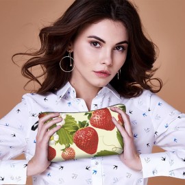 Cosmetic Pouch for Women, Waterproof Makeup Bags Roomy Toiletry Pouch Portable Washing Bag Adorable Travel Accessories Gifts (Strawberry) Cosmetic Pouch for Women, Waterproof Makeup Bags Roomy Toiletry Pouch Portable Washing Bag Adorable Travel Accessories Gifts (Strawberry)
