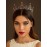 SWEETV Jeweled Baroque Queen Crown - Rhinestone Wedding Tiaras and Crowns for Women, Black Costume Party Hair Accessories with Ruby, Victoria