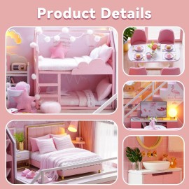 Flever Dollhouse Miniature DIY House Kit Creative Room with Furniture for Romantic Artwork Gift (Meeting Your Sweet)