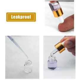 Easeen 50 Pcs Sample Dropper Bottles, 3ml Clear Mini Dropper Bottles with 2 Pcs Plastic Droppers for Traveling Essential Oils DIY Cosmetic Liquid Sample Perfume Easeen 50 Pcs Sample Dropper Bottles, 3ml Clear Mini Dropper Bottles with 2 Pcs Plastic Droppers for Traveling Essential Oils DIY Cosmetic Liquid Sample Perfume