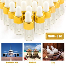 Easeen 50 Pcs Sample Dropper Bottles, 3ml Clear Mini Dropper Bottles with 2 Pcs Plastic Droppers for Traveling Essential Oils DIY Cosmetic Liquid Sample Perfume Easeen 50 Pcs Sample Dropper Bottles, 3ml Clear Mini Dropper Bottles with 2 Pcs Plastic Droppers for Traveling Essential Oils DIY Cosmetic Liquid Sample Perfume