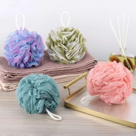 BTYMS 4 Pieces Bath Sponge Shower Loofahs 60g Mesh Pouf Bath Puffs Shower Scrunchies Bath Poufs for Shower BTYMS 4 Pieces Bath Sponge Shower Loofahs 60g Mesh Pouf Bath Puffs Shower Scrunchies Bath Poufs for Shower