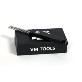 The AutoComb - Keychain Multitool with OTF Fidget Toy, Pocket Comb, and Double-Action Metal Key Chain for Hair and Beard Grooming - VM Tools