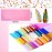 Maitys 40 Pieces Glass Paper Nail Design Sticker Decal Iridescent Shinning Reflective Mirror Design Broken Glass Nail Stickers 20 Colors