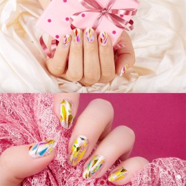 Maitys 40 Pieces Glass Paper Nail Design Sticker Decal Iridescent Shinning Reflective Mirror Design Broken Glass Nail Stickers 20 Colors Maitys 40 Pieces Glass Paper Nail Design Sticker Decal Iridescent Shinning Reflective Mirror Design Broken Glass Nail Stickers 20 Colors