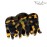 French Amie Crown Wave Small 2 1/2 Celluloid Handmade Non Slip Hair Claw Clip for Women, Made in France (Yellow Tokyo)