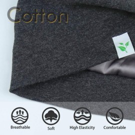 Satin Lined Sleep Cap for Men with Curly Hair Dreadlocks