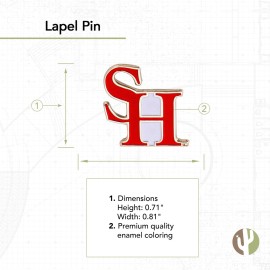 Desert Cactus Sam Houston State University Lapel Pins SHSU Bearkats Logo Enamel Made of Metal (Pin A)