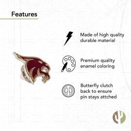 Desert Cactus Texas State University Lapel Pins TXState Bobcats Logo Enamel Made of Metal (Pin A)