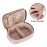 Teamoy Travel Makeup Brush Case, Professional Cosmetic Artist Organizer Case with Handle for Makeup Brushes(up to 7-inch) and Essentials, Small, Misty Rose(BAG ONLY)