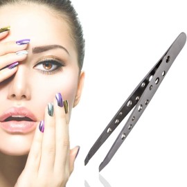 Stainless Steel Slant Tip Tweezer - The Best Professional Precision Eyebrow Tweezers,Surgical Grade Stainless Steel for Professional Eyebrow Shaping and Facial Hair Removal 1PC Stainless Steel Slant Tip Tweezer - The Best Professional Precision Eyebrow Tweezers,Surgical Grade Stainless Steel for Professional Eyebrow Shaping and Facial Hair Removal 1PC